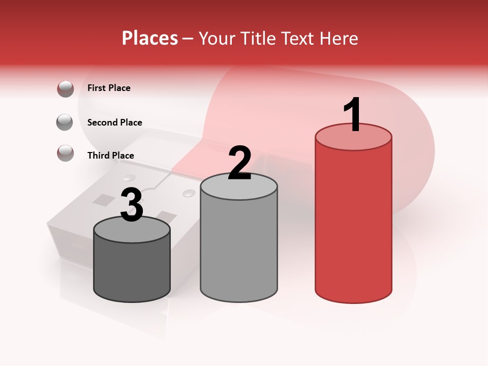 Macro Red White PowerPoint Template