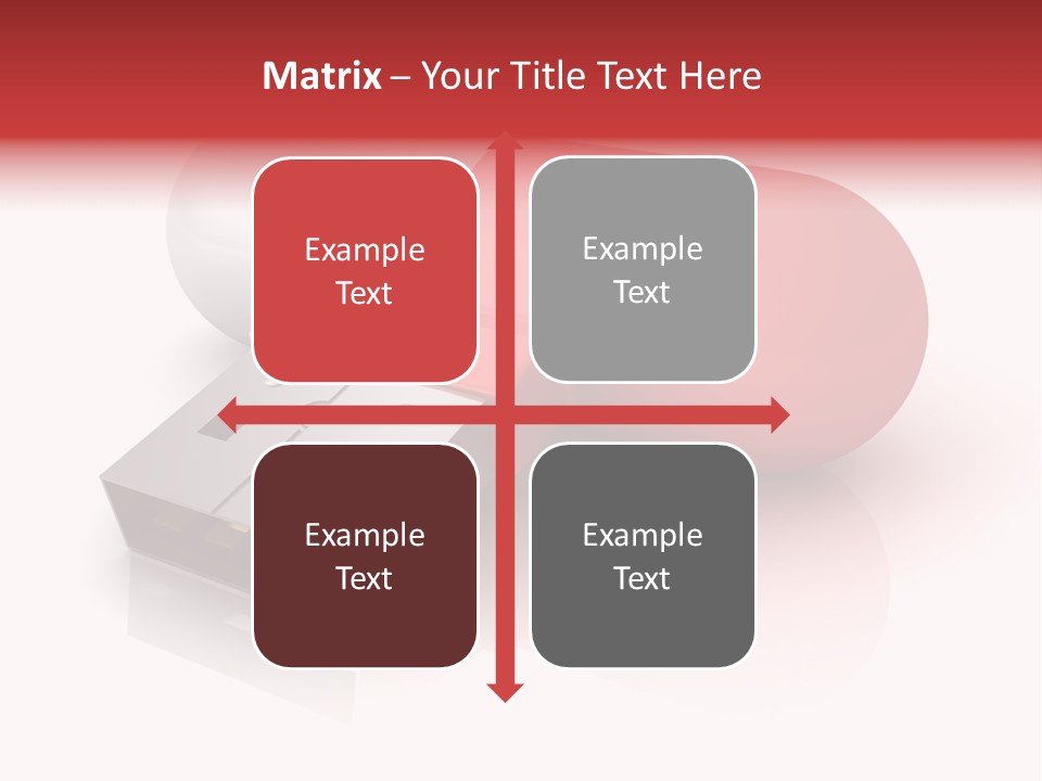 Macro Red White PowerPoint Template
