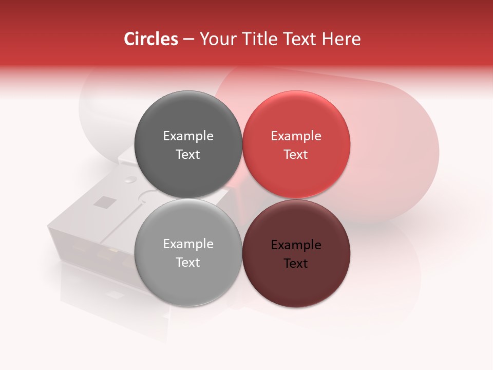 Macro Red White PowerPoint Template