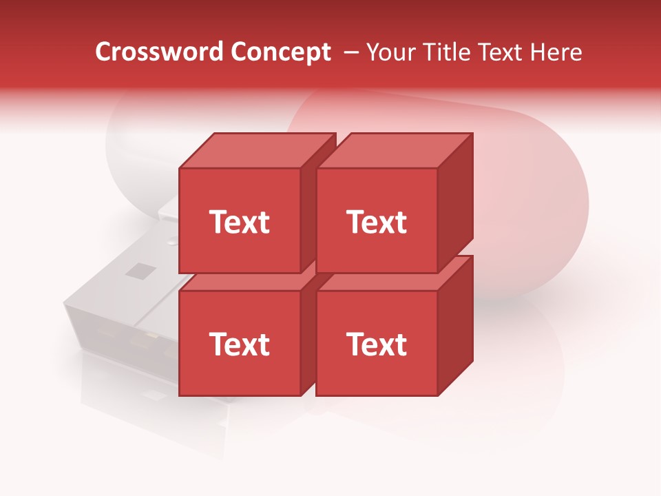 Macro Red White PowerPoint Template