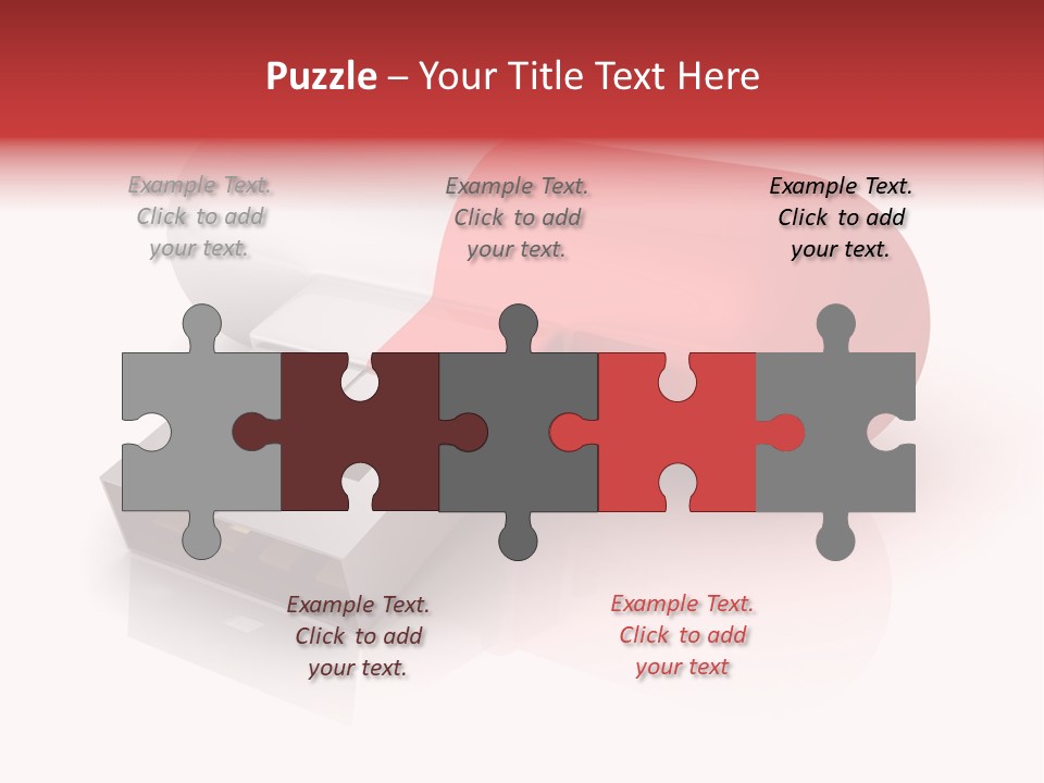 Macro Red White PowerPoint Template