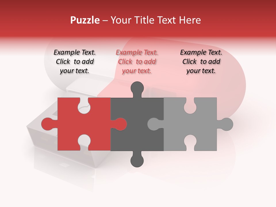 Macro Red White PowerPoint Template