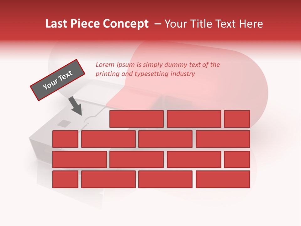 Macro Red White PowerPoint Template