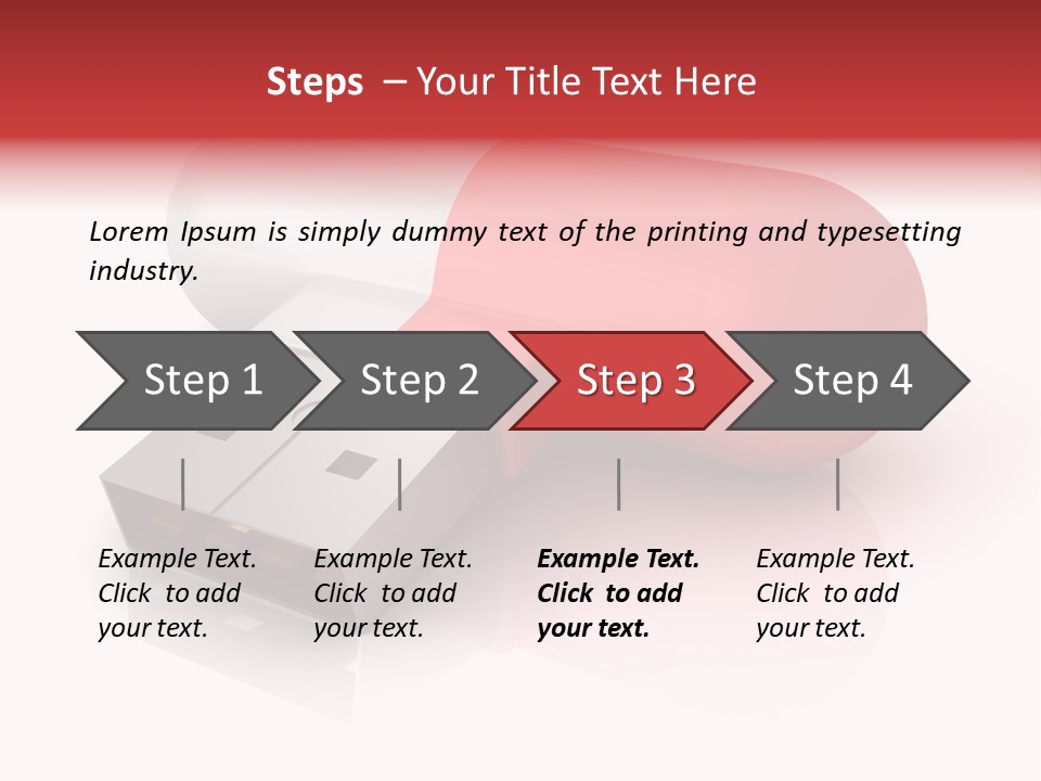 Macro Red White PowerPoint Template