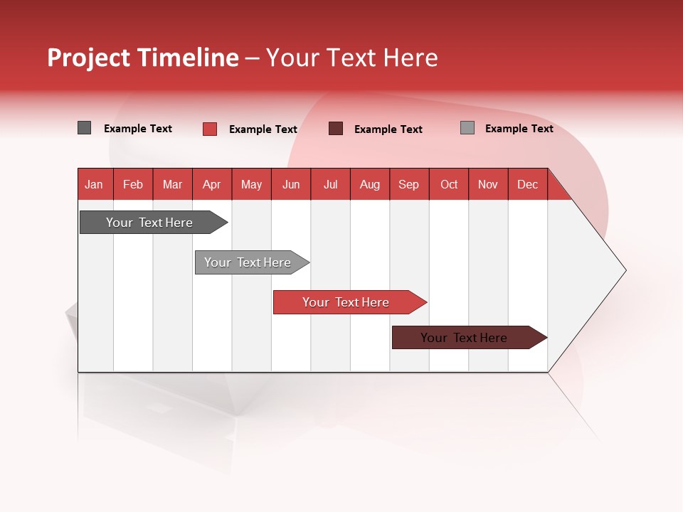 Macro Red White PowerPoint Template