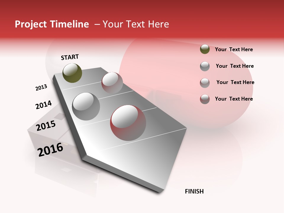 Macro Red White PowerPoint Template