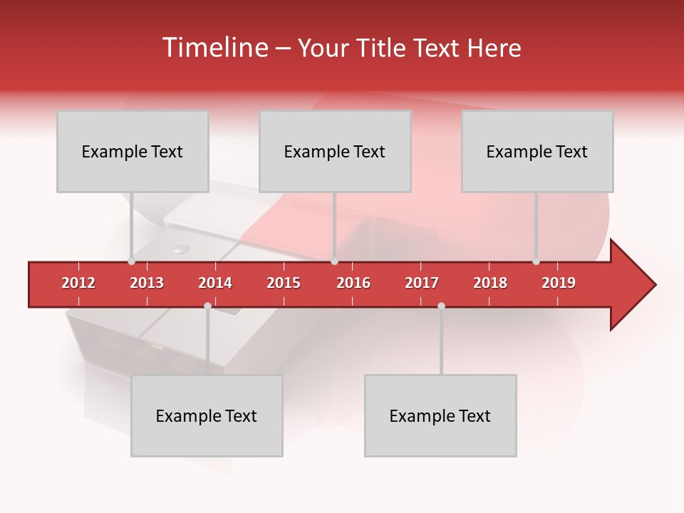 Macro Red White PowerPoint Template