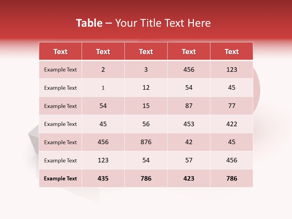 Macro Red White PowerPoint Template