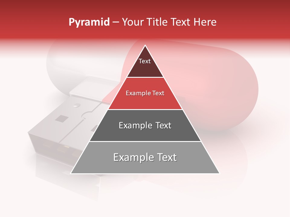 Macro Red White PowerPoint Template