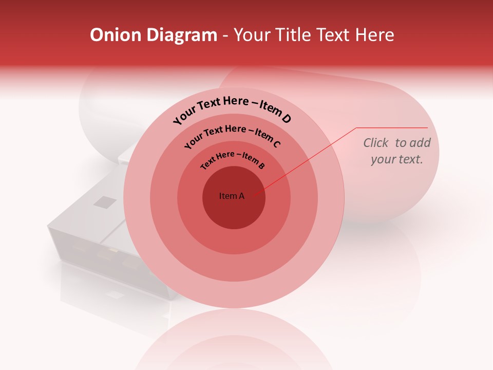 Macro Red White PowerPoint Template