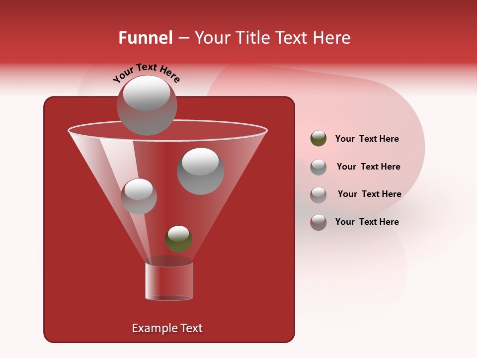 Macro Red White PowerPoint Template