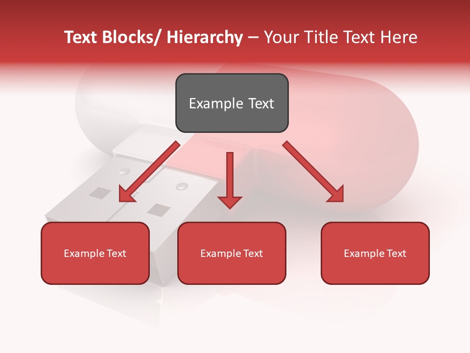 Macro Red White PowerPoint Template