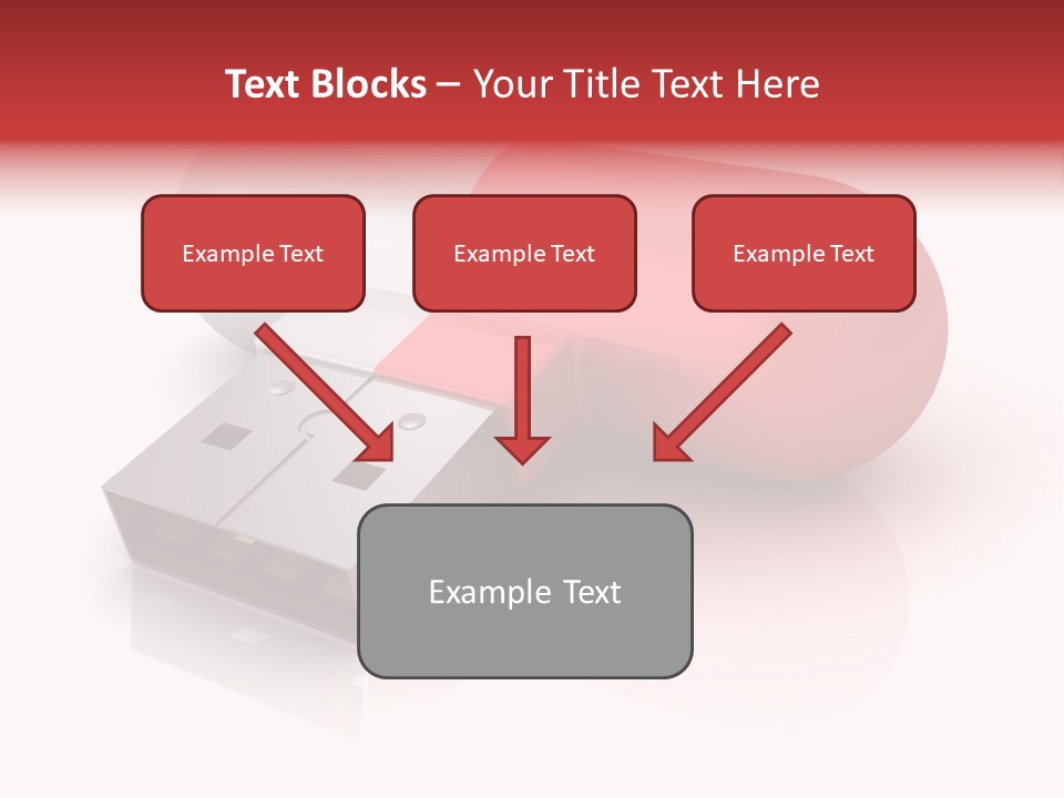 Macro Red White PowerPoint Template