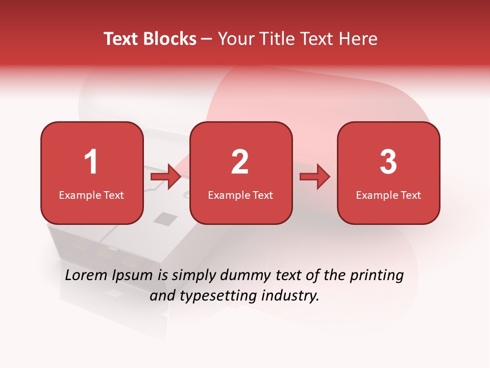 Macro Red White PowerPoint Template