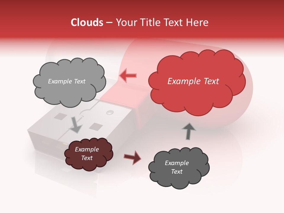 Macro Red White PowerPoint Template