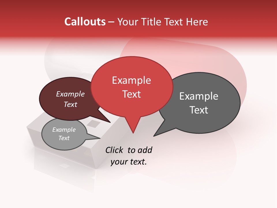 Macro Red White PowerPoint Template