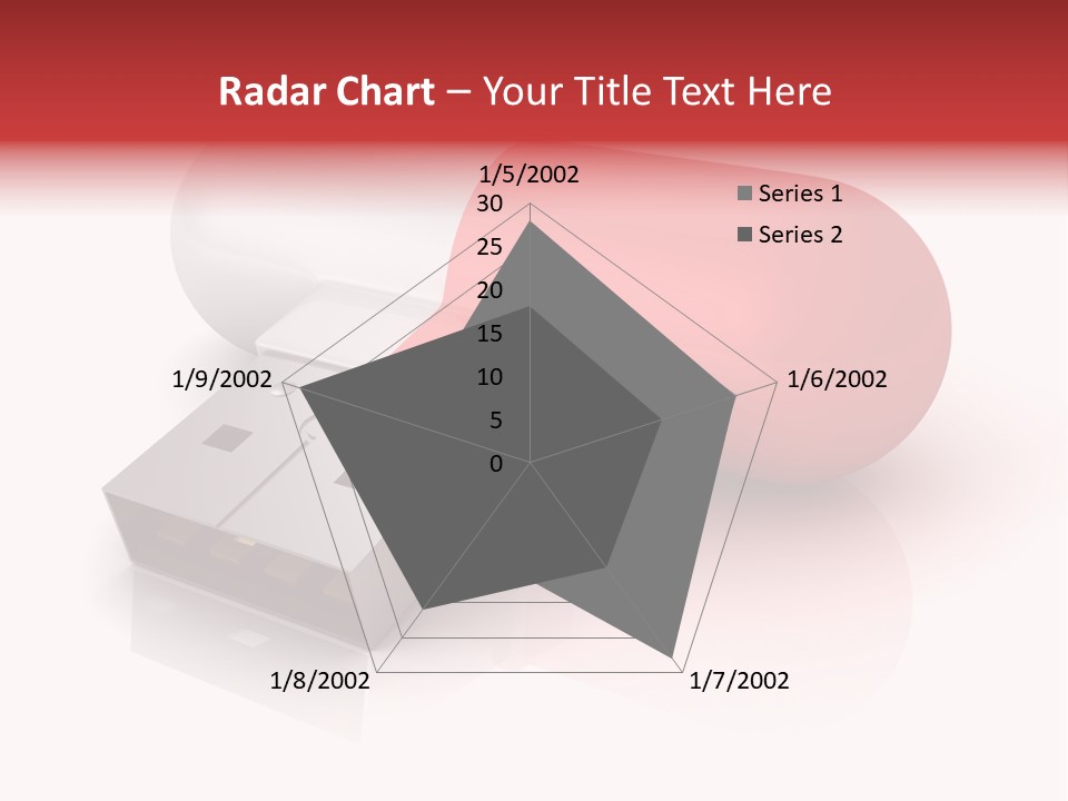 Macro Red White PowerPoint Template