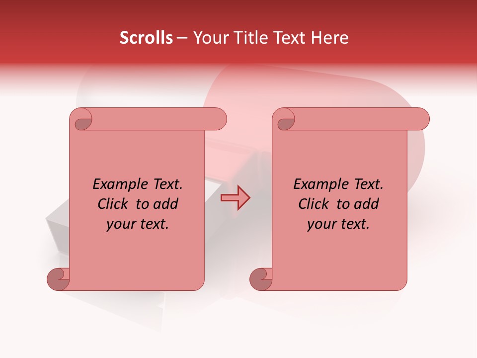 Macro Red White PowerPoint Template