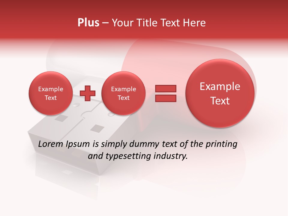 Macro Red White PowerPoint Template