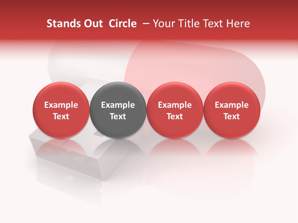 Macro Red White PowerPoint Template