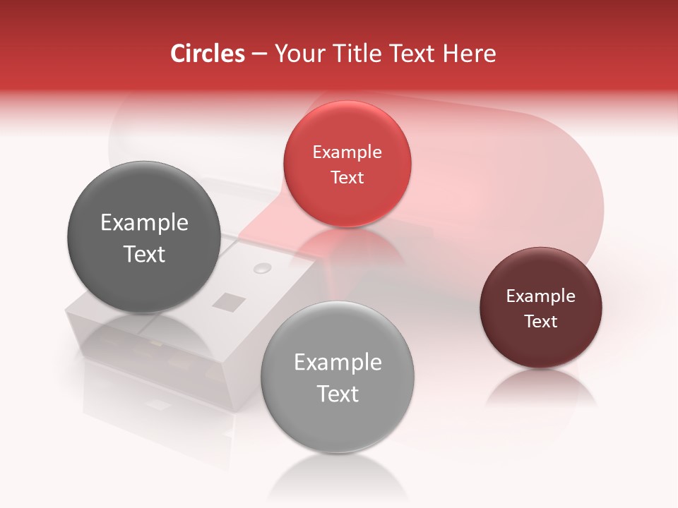 Macro Red White PowerPoint Template