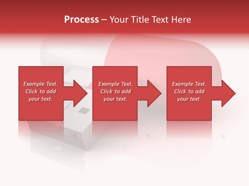 Macro Red White PowerPoint Template