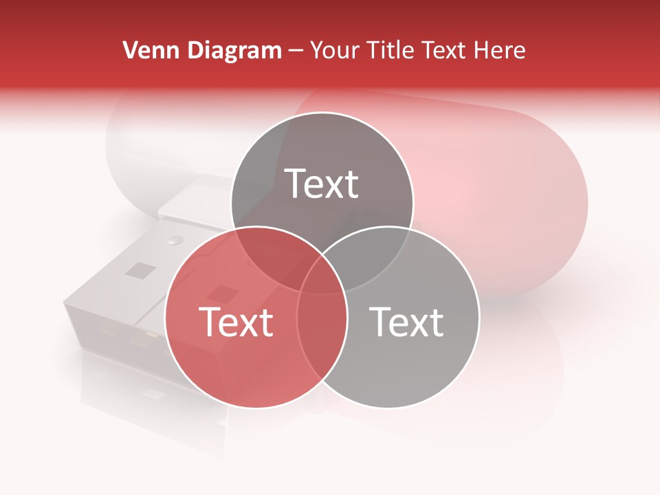 Macro Red White PowerPoint Template