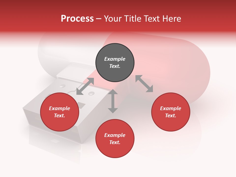 Macro Red White PowerPoint Template