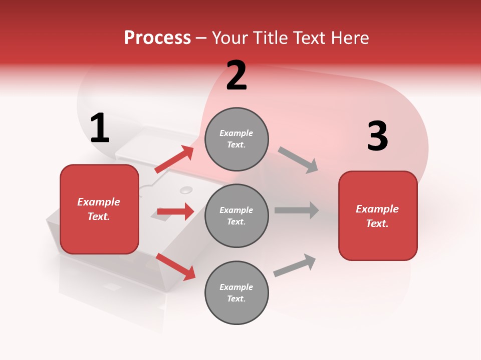 Macro Red White PowerPoint Template