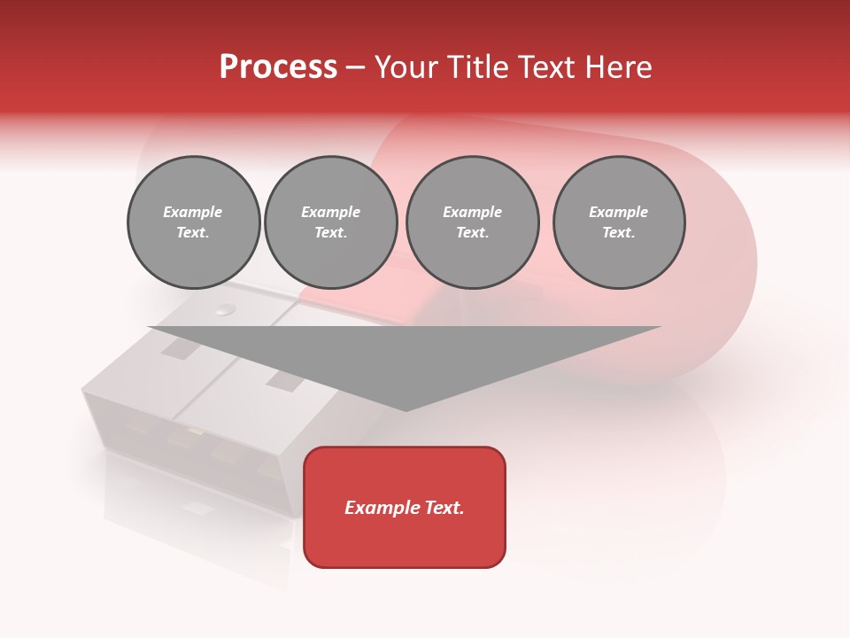 Macro Red White PowerPoint Template