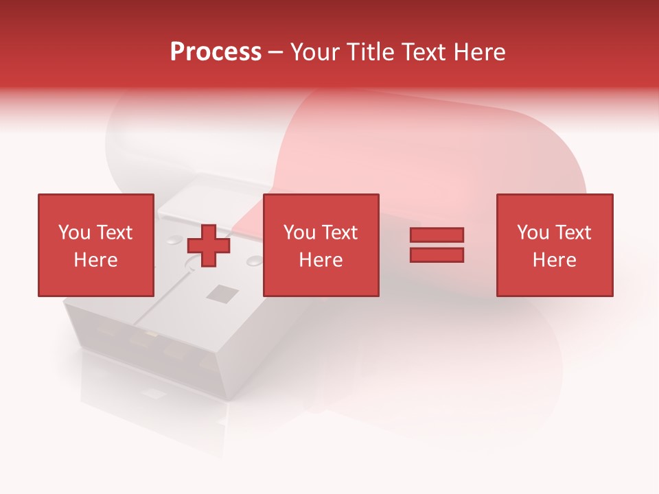 Macro Red White PowerPoint Template