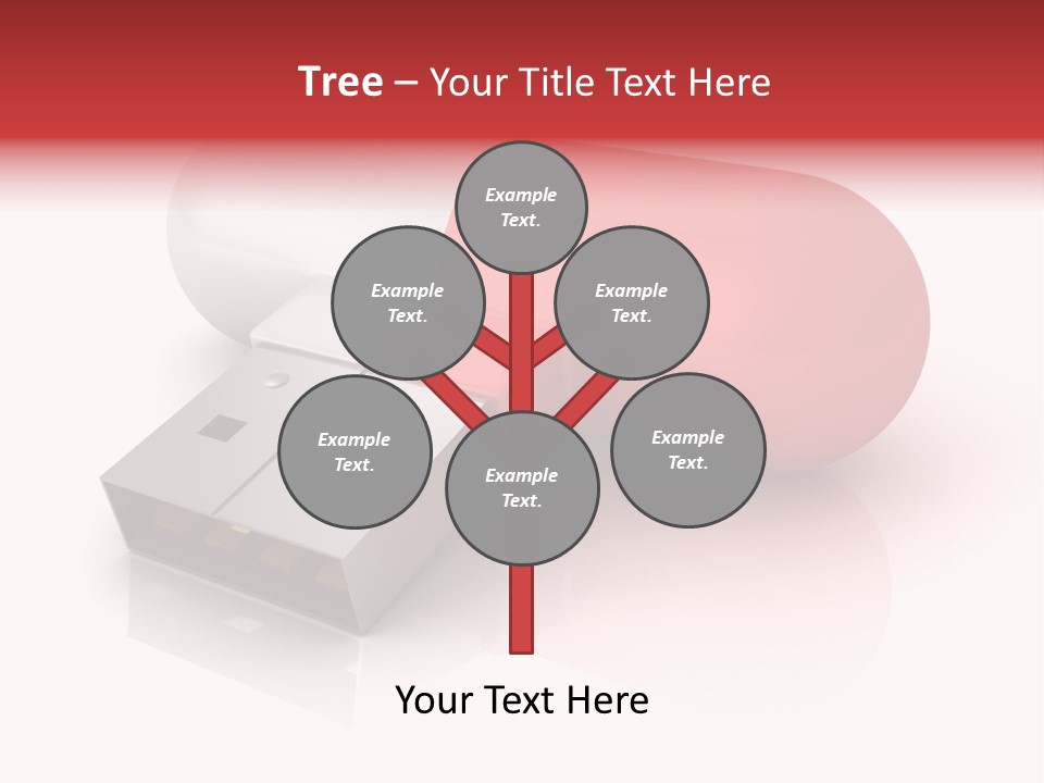 Macro Red White PowerPoint Template