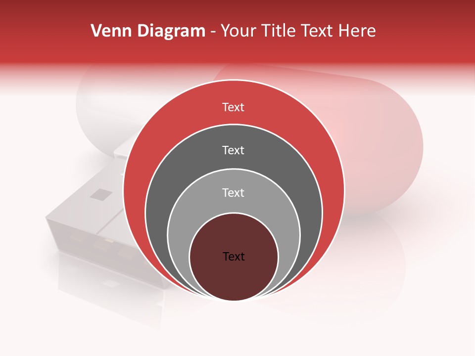 Macro Red White PowerPoint Template