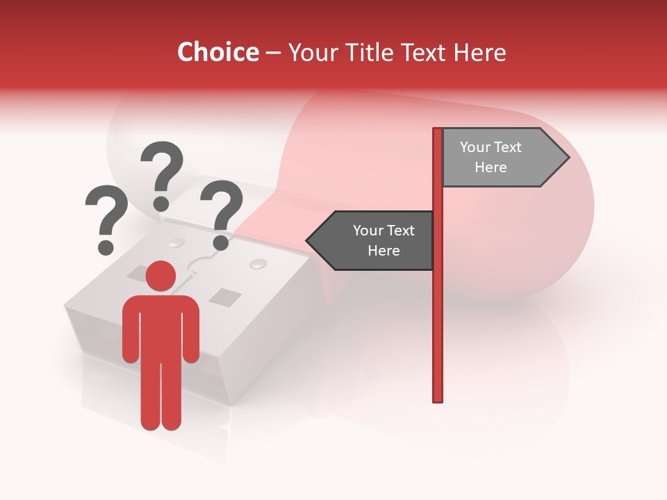 Macro Red White PowerPoint Template