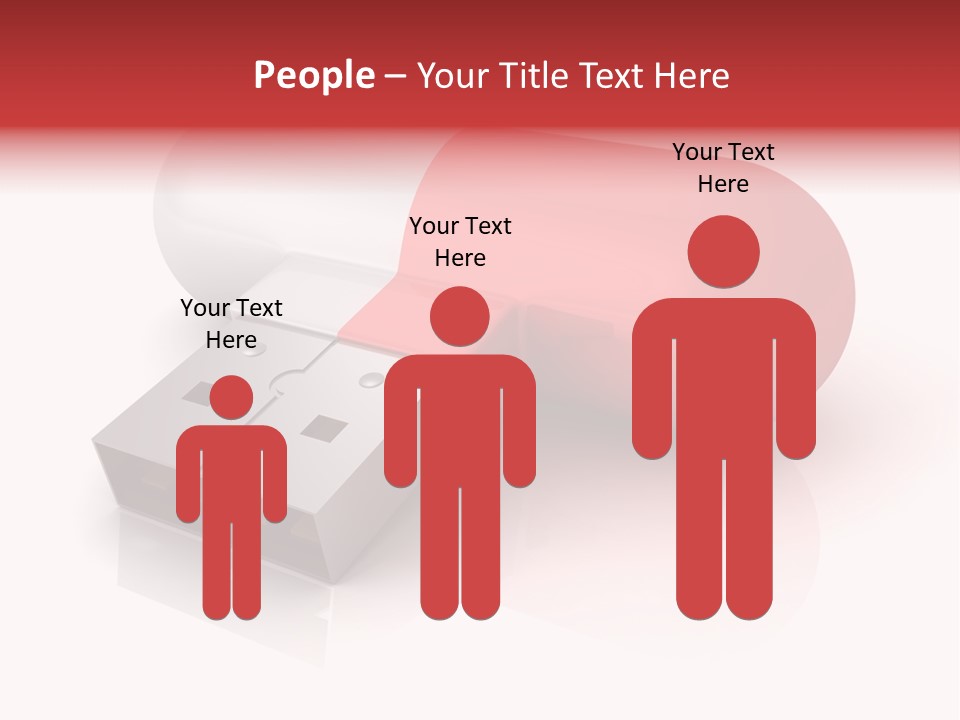 Macro Red White PowerPoint Template