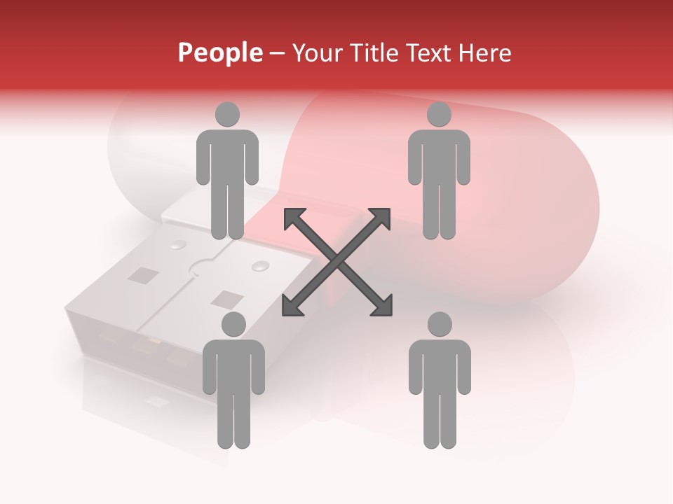 Macro Red White PowerPoint Template