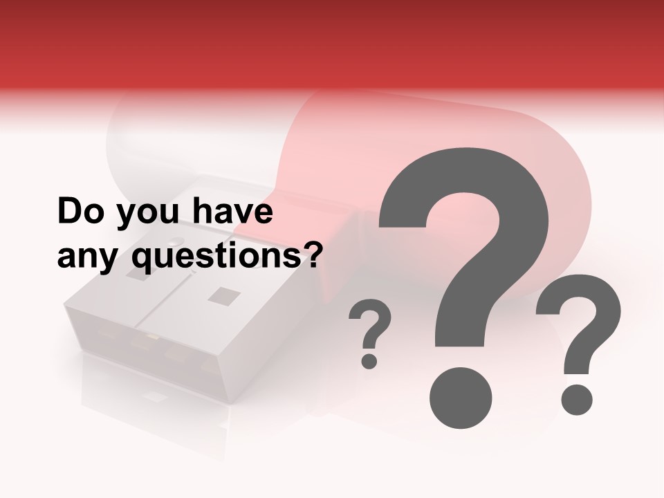 Macro Red White PowerPoint Template