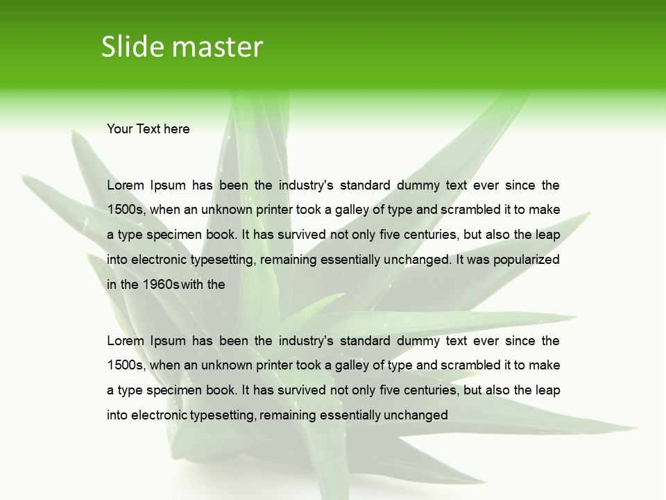 Nature White Green PowerPoint Template