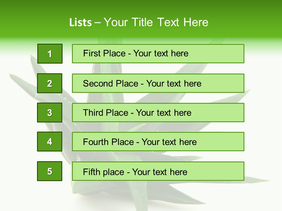 Nature White Green PowerPoint Template