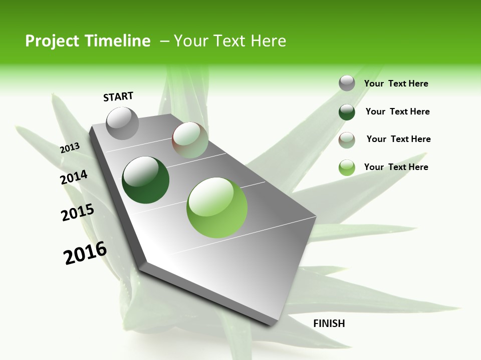 Nature White Green PowerPoint Template