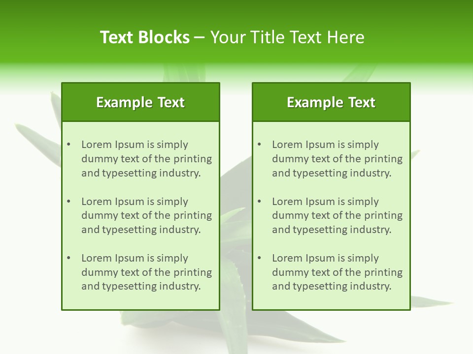 Nature White Green PowerPoint Template