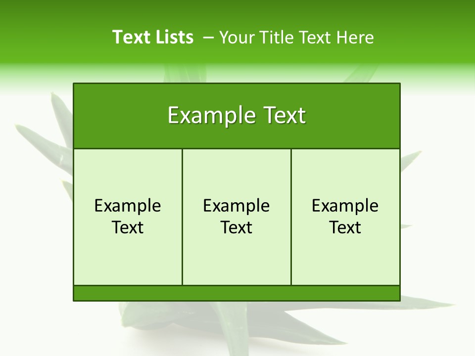 Nature White Green PowerPoint Template