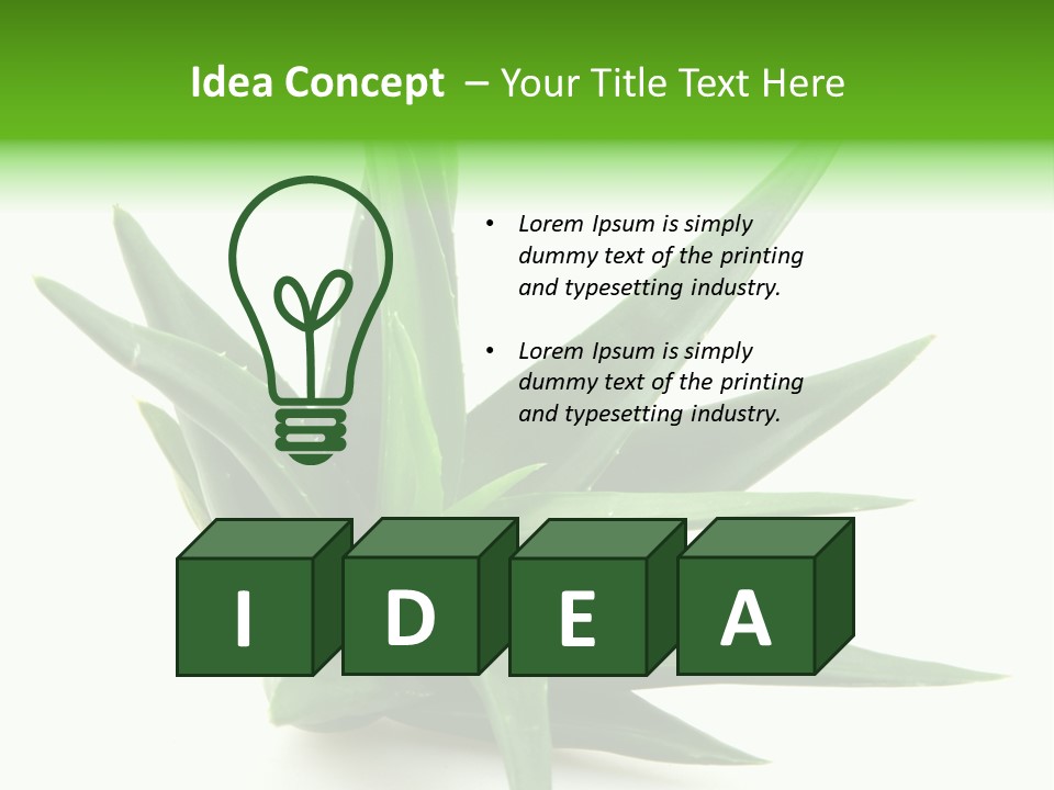 Nature White Green PowerPoint Template