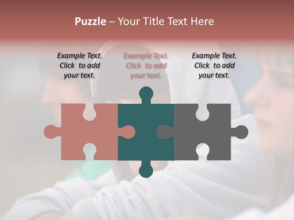 Thoughtful Caucasian Eye PowerPoint Template