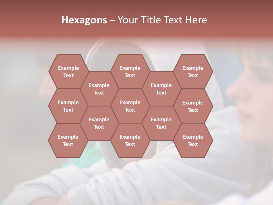 Thoughtful Caucasian Eye PowerPoint Template