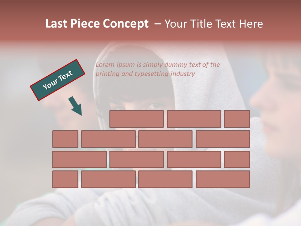 Thoughtful Caucasian Eye PowerPoint Template