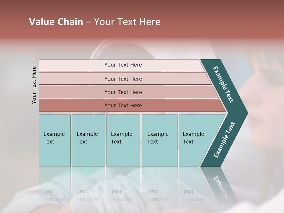 Thoughtful Caucasian Eye PowerPoint Template