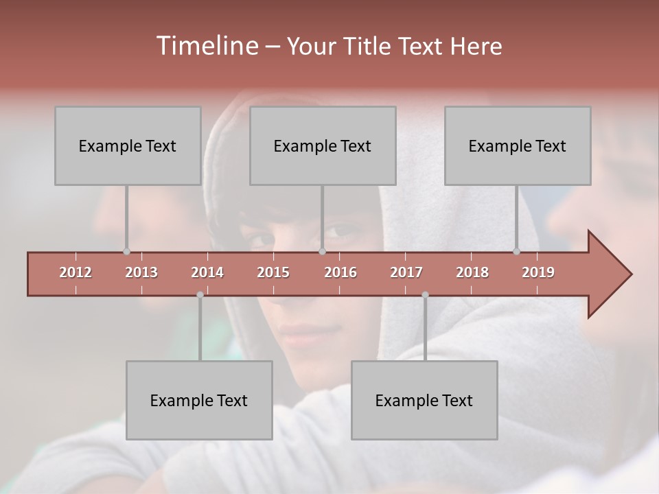 Thoughtful Caucasian Eye PowerPoint Template