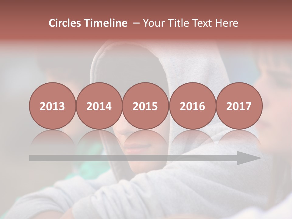 Thoughtful Caucasian Eye PowerPoint Template