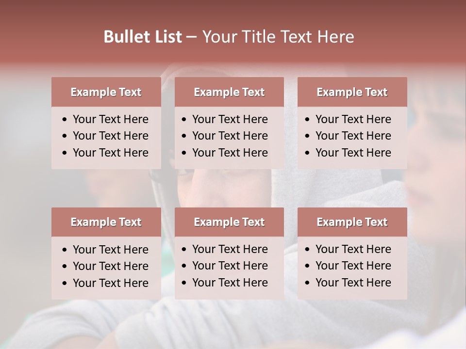 Thoughtful Caucasian Eye PowerPoint Template
